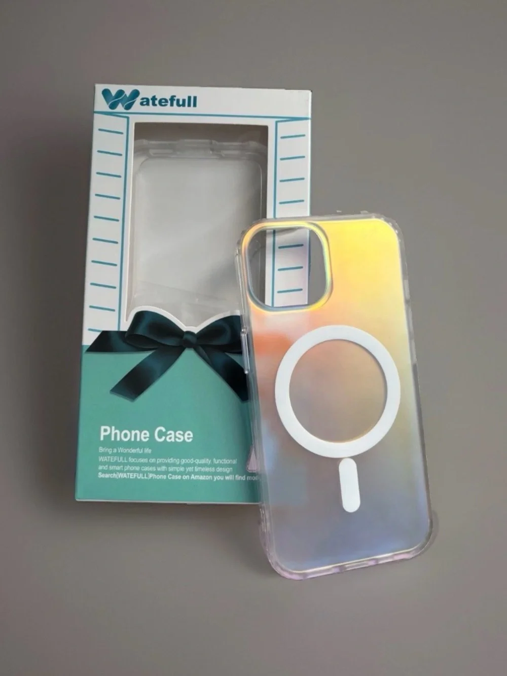 Waterfall iPhone 15 phone Case Cover Holographic Soft/hard iridescent MagSafe
